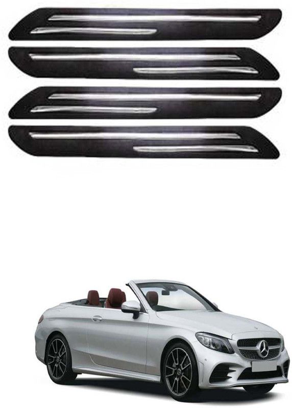 APICAL Silicone Car Bumper Guard  (Black, Pack of 4, Mercedes Benz, Universal For Car)
