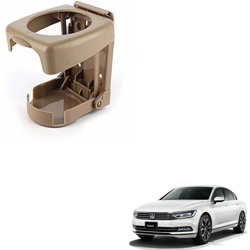 SEMAPHORE High Quality Foldable BEIGE Drink Holder For VOLKSWAGEN PASSAT Car Bottle Holder  (Plastic)