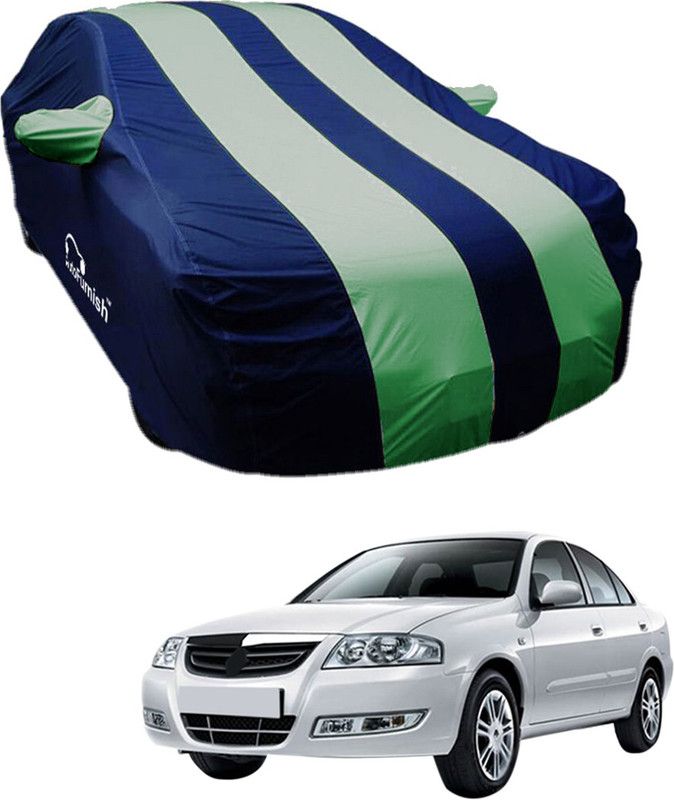 AutoFurnish Car Cover For Renault Scala (With Mirror Pockets)  (Blue, Green)