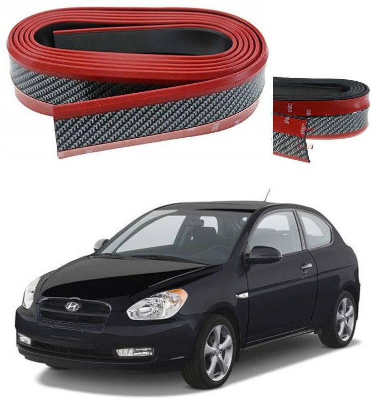 PRTEK Bumper Lip Side Skirt Rubber Edge Decorative Protector Trim universal 0127 Car Spoiler