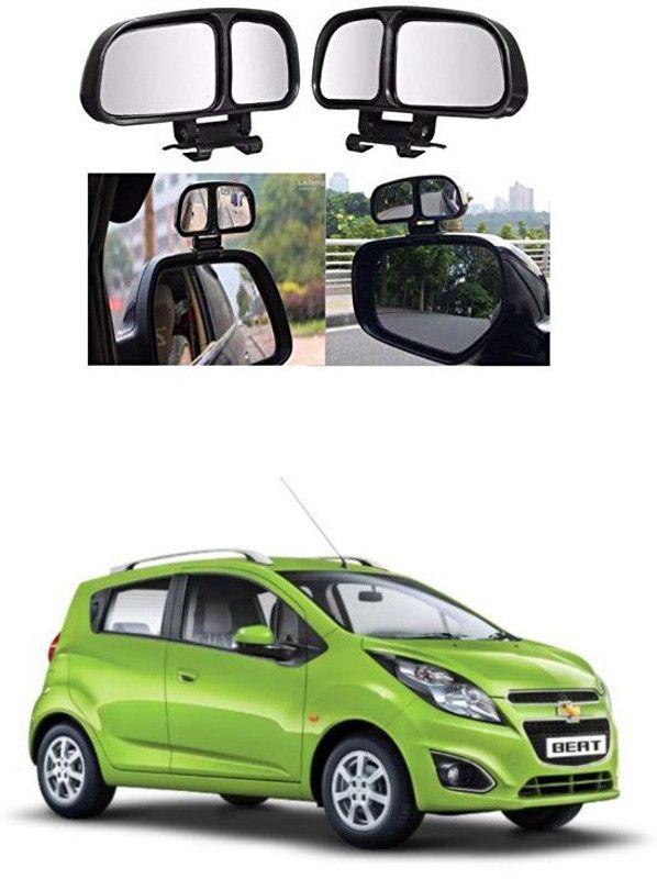 PRTEK Manual Remote Blind Spot Mirror For Chevrolet Beat  (Center)