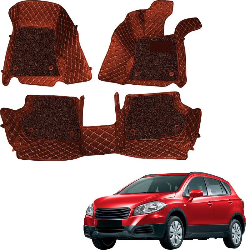 UrbanLifestylers Leatherite 7D Mat For Maruti Suzuki S-Cross  (Brown)