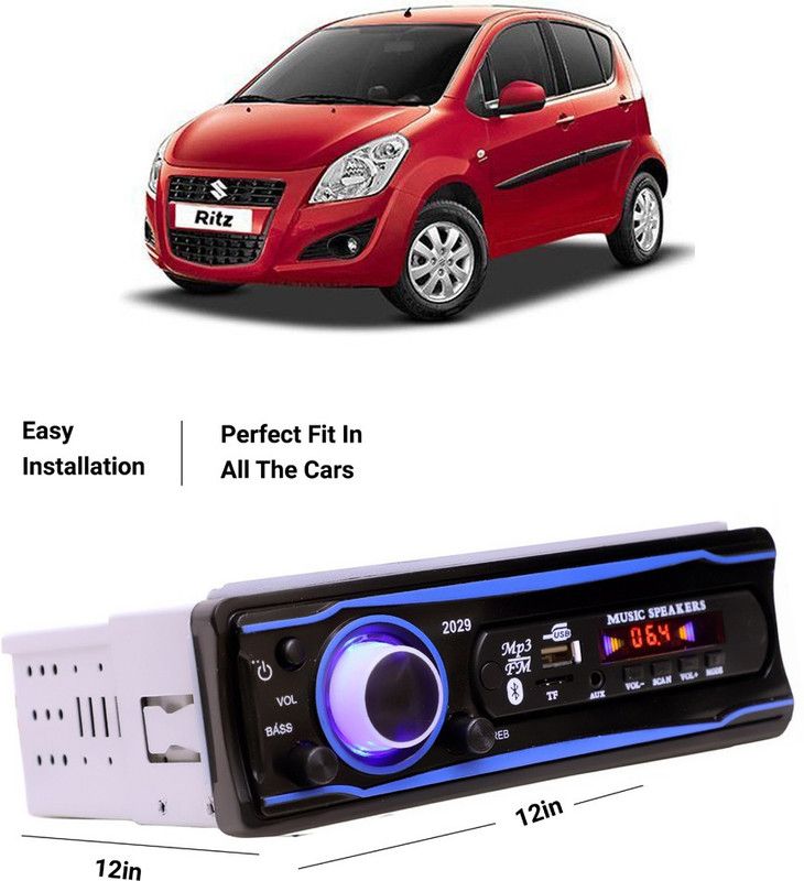 EverLand Blue Stereo-999 BLUETOOTH/USB/SD/AUX/FM/MP3 (BLUE & Black)-0-328 Car Stereo  (Single Din)