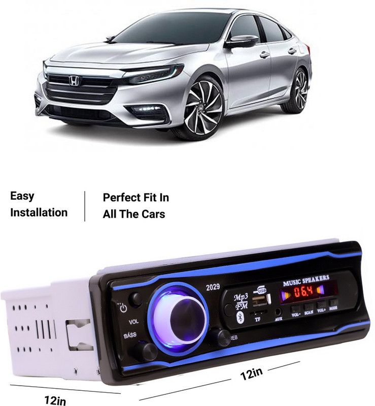 EverLand Blue Stereo-999 BLUETOOTH/USB/SD/AUX/FM/MP3 (BLUE & Black)-0-153 Car Stereo  (Single Din)