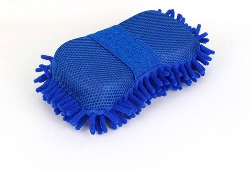 MOCKHE Multipurpose Microfibre Wash & Dry Regular Sponge  (Pack of 1)