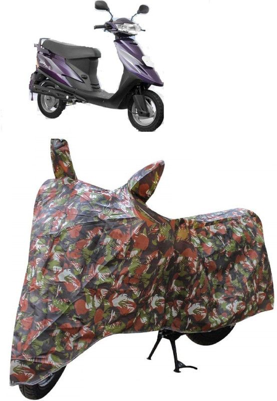 AutoKick Two Wheeler Cover for TVS  (Teenz, Multicolor)