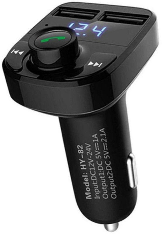 Rutba v4.1 Car Bluetooth Device with Audio Receiver, Car Charger, FM Player, FM Transmitter, MP3 Player, Transmitter, Car Charger  (Black)