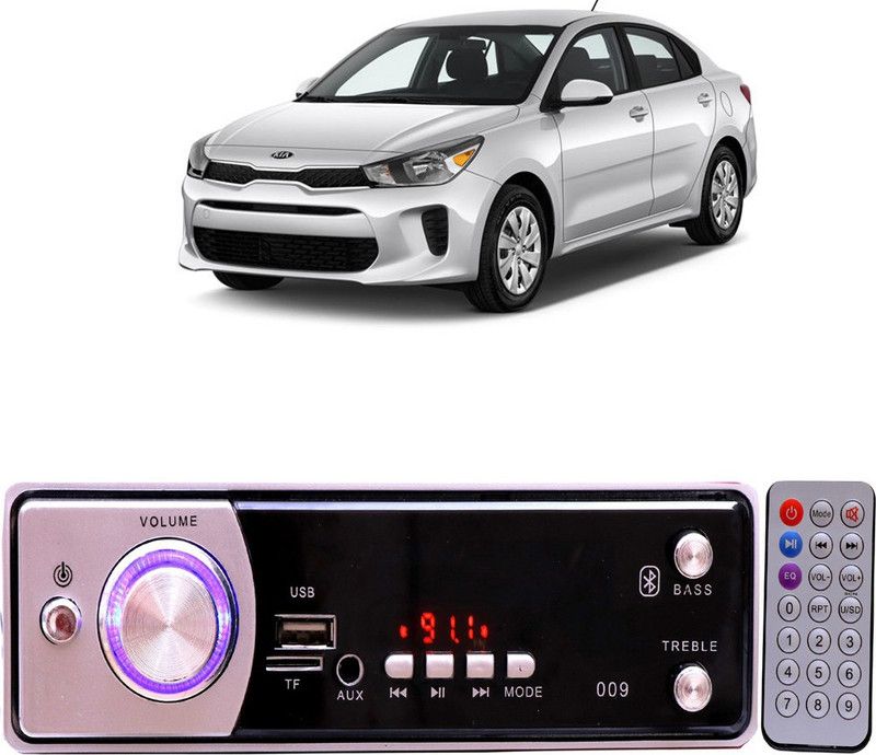 Genipap Silver009 BLUETOOTH/USB/SD/AUX/FM/MP3 Car Stereo ( Single Din) -235 Car Stereo  (Single Din)