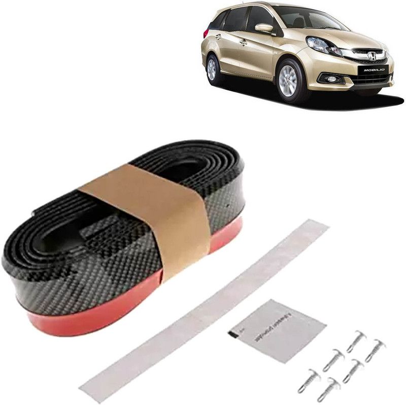 Rhtdm Car Bumper Side Skirt Universal Rubber Front Tackle Collision Avoidance Modification Small Enclosed Carbon Fiber Tape,2.5m For Mobilio Car Spoiler