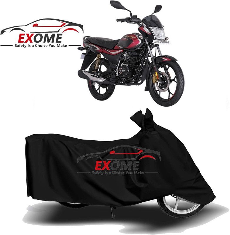 EXOME Two Wheeler Cover for Bajaj  (Platina 110 H-Gear, Black)