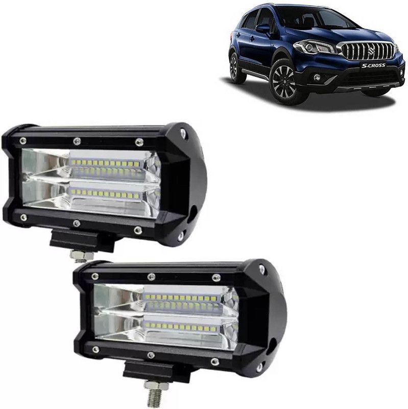 aksmit 24 LED Fog Light Set Of 2 For S-Cross_FL184 Fog Lamp Car, Motorbike, Truck, Van LED for Maruti Suzuki (12 V, 72 W)  (S-Cross, Pack of 2)