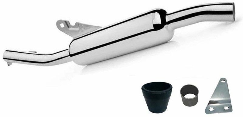 Dhe Best Angular Exhaust Silencer Royal Enfield Classic Royal Enfield Classic Full Exhaust System  (Mild Steel)