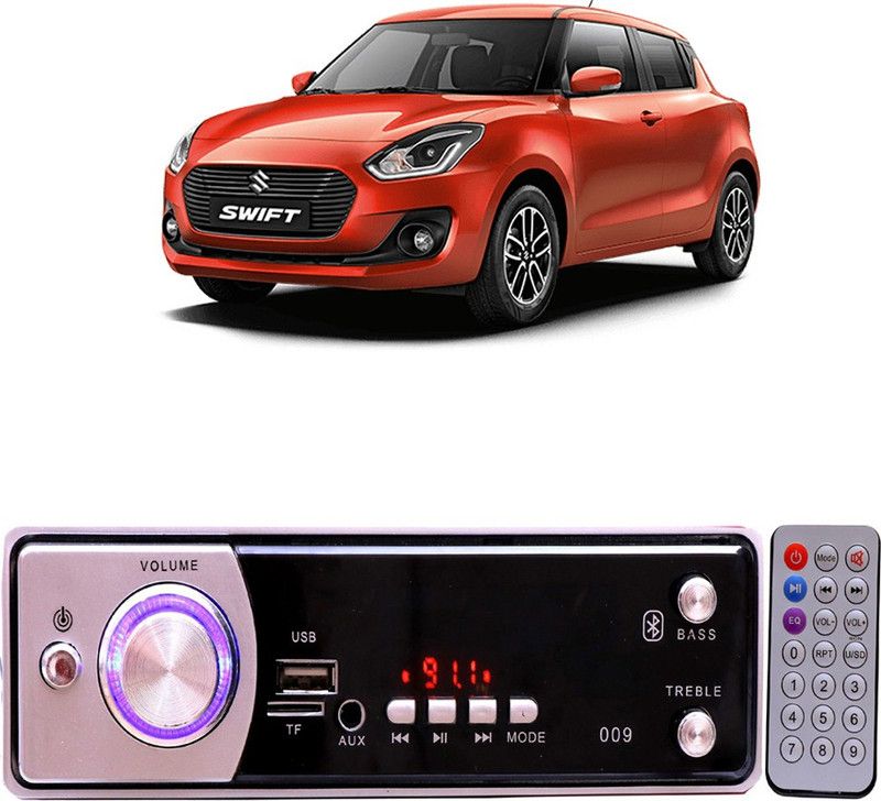 Bluedrum Silver009 BLUETOOTH/USB/SD/AUX/FM/MP3 Car Stereo ( Single Din) B-340 Car Stereo  (Single Din)
