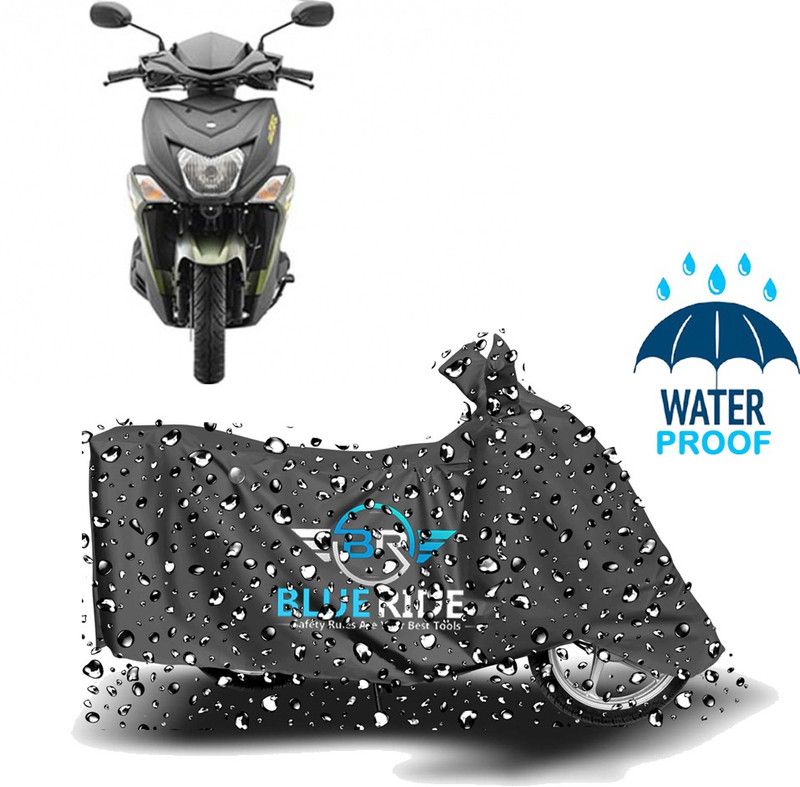 BLUERIDE Two Wheeler Cover for Yamaha  (Ray ZR, Grey)
