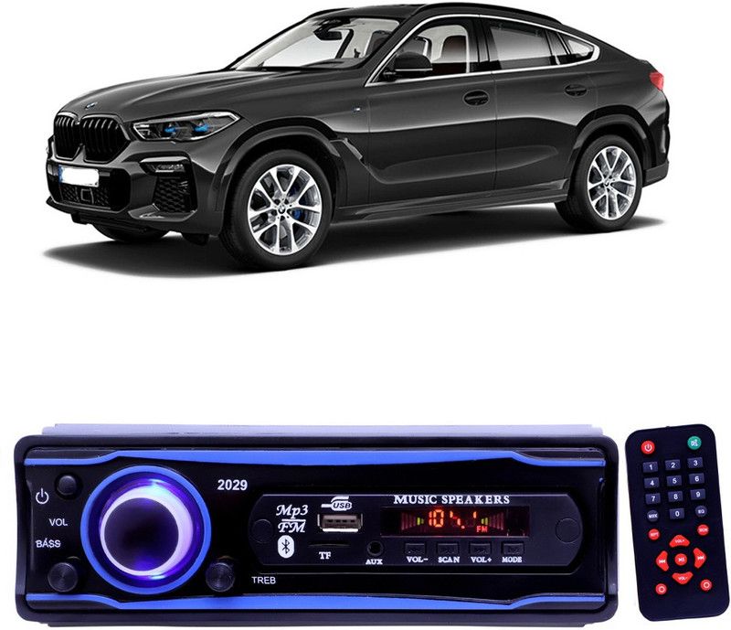 EverLand Blue 2029 USB/AUX/SD/BLUETOOTH/FM/MP3 BOOM MASTER STANDARD- E 77 Car Stereo  (Single Din)
