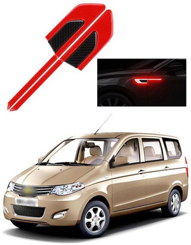 XZRTZ Plastic Car Door Guard  (Red, Pack of 4, Chevrolet, Enjoy)