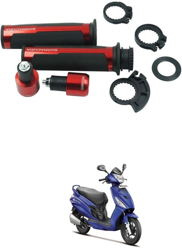 PECUNIA Metal Handle Grip Handlebar Ends with Aluminium Insert 102 Handle Bar Grip For Hero Maestro  (Pack of 2)