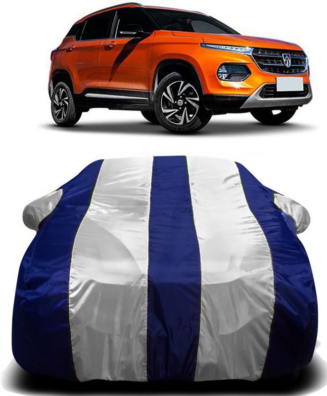 AUTOGARH Car Cover For MG Baojun 510 (With Mirror Pockets)  (White, Blue)