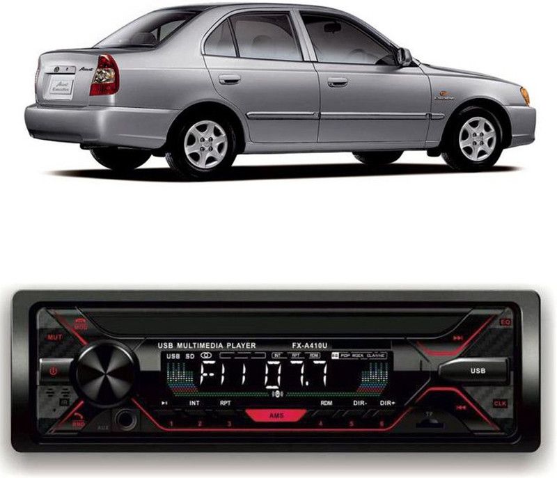 JBRIDERZ Car Stereo FX- A100U Car Stereo with Bluetooth, USB, SDCard , Aux G-174 Car Stereo  (Single Din)