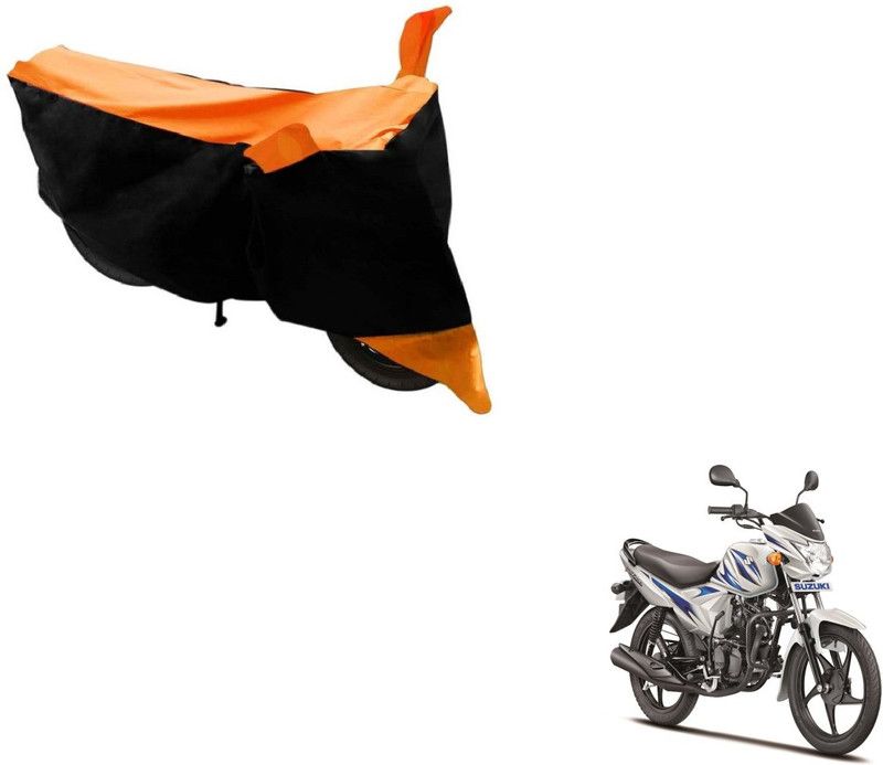AUTYLE Two Wheeler Cover for Suzuki  (Hayate, Black, Orange)
