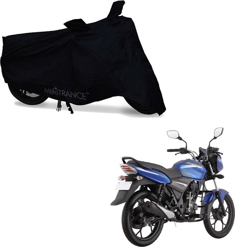 MOTOTRANCE Two Wheeler Cover for Bajaj  (Discover, Black)
