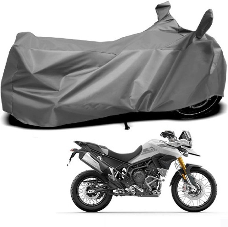 THE REAL ARV Waterproof Two Wheeler Cover for Triumph  (Trigger, Grey)