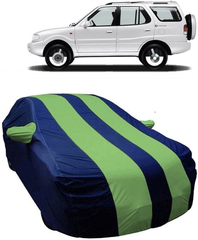 NEXTON Car Cover For Tata Safari Dicor (With Mirror Pockets)  (Blue, Green)