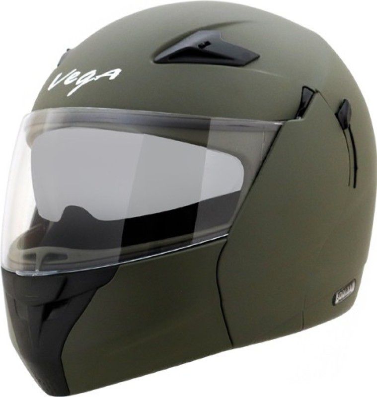 VEGA Boolean Motorbike Helmet  (Green)