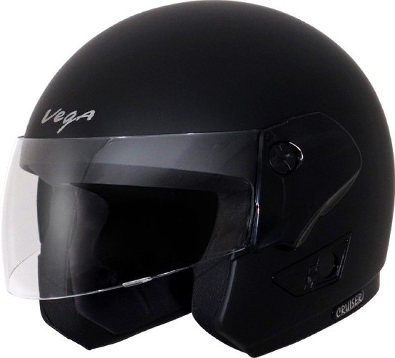 VEGA Cruiser Motorbike Helmet  (Dull Black)