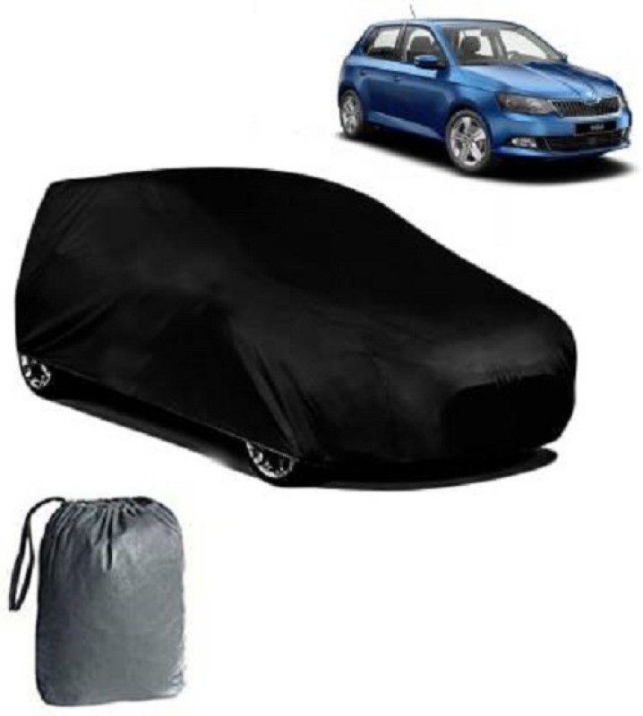 VK India Car Cover For Skoda Fabia (Without Mirror Pockets)  (Black)