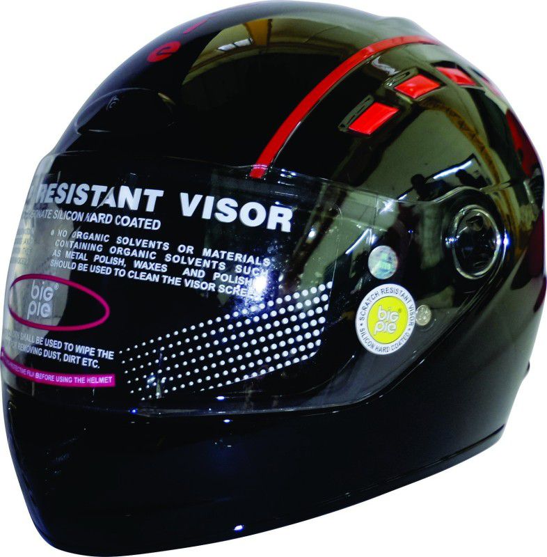 BIGPIE LED Motorbike Helmet  (Black)
