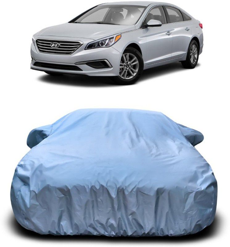 Genipap Car Cover For Hyundai Sonata Embera (With Mirror Pockets)  (Silver)