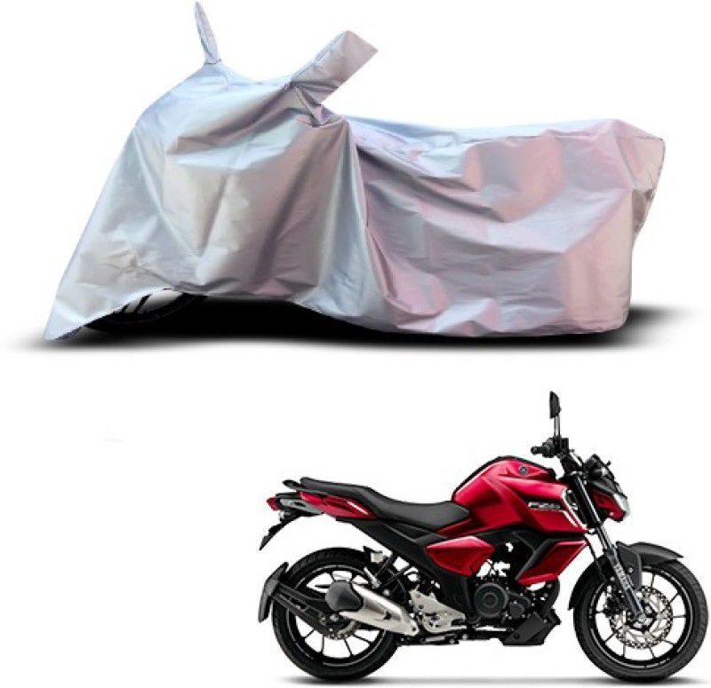 THE REAL ARV Waterproof Two Wheeler Cover for Yamaha  (FZ16, Silver)