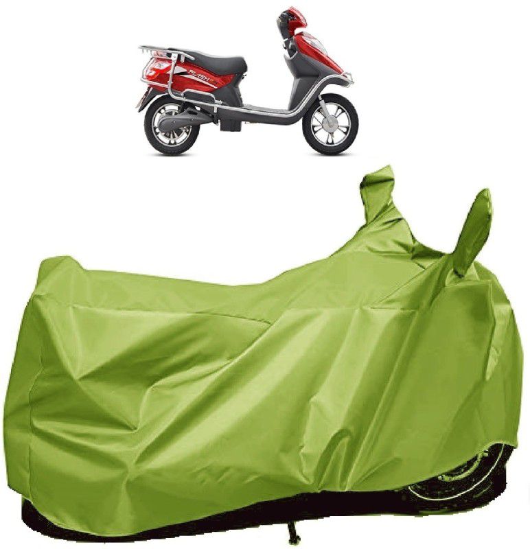 AutoFave Two Wheeler Cover for Hero Electric  (Electric Flash, Green)