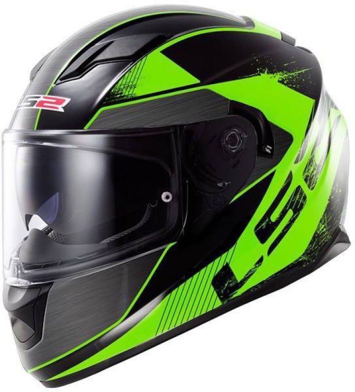 LS2 Airpump and Dual Visor Stinger Motorbike Helmet  (Yellow)
