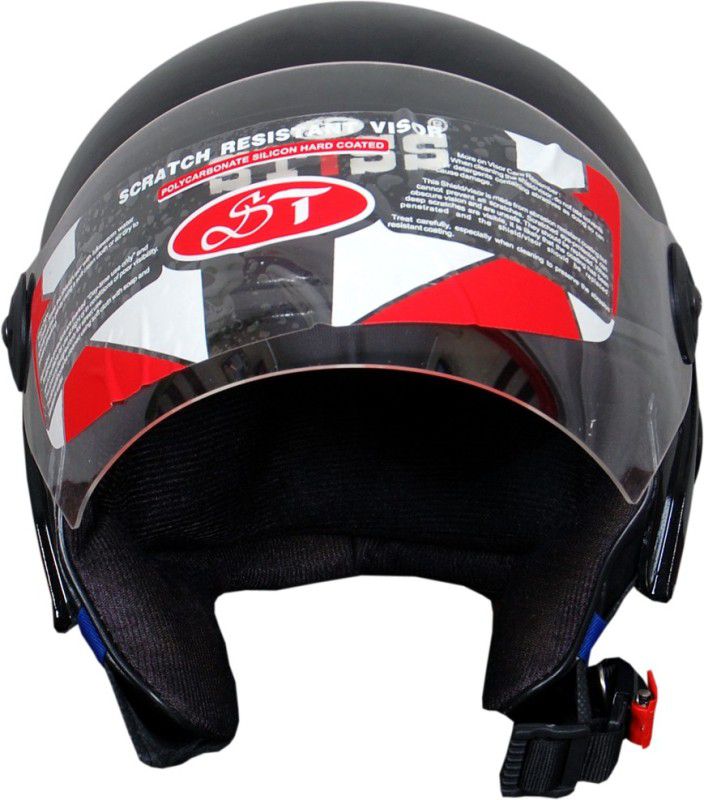 kawality half face safety helmet for men&women Motorbike Helmet  (Black)