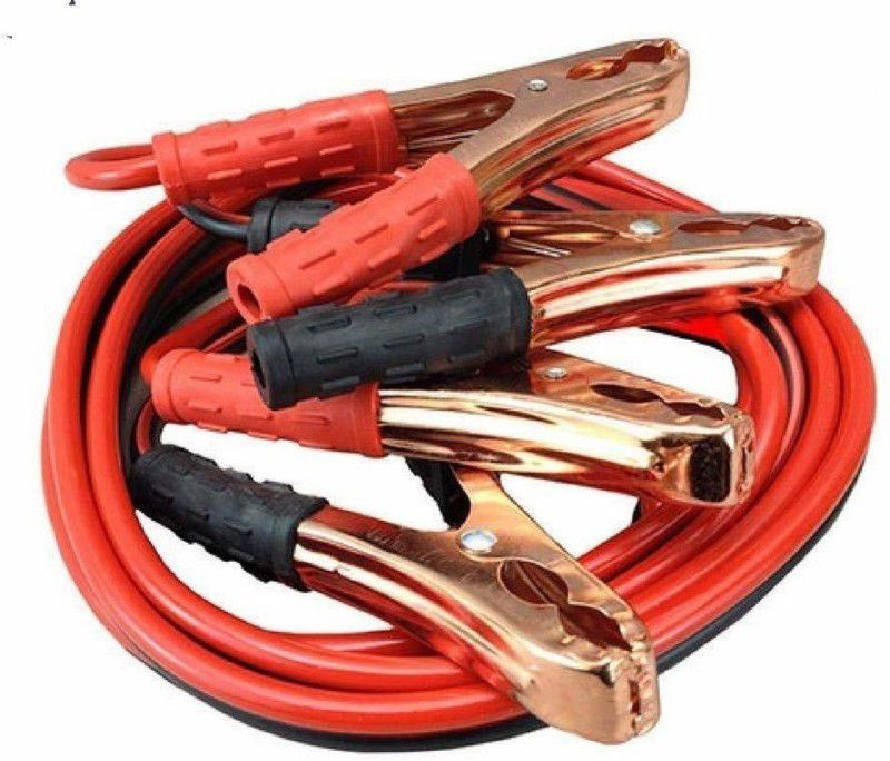 RHONNIUM XVI - AS - 59 - Black & Red 500A Copper Wire Auto Battery Line Emergency Cable Line Cable Clip Car Electronics Jump Starter 6.3 ft Battery Jumper Cable