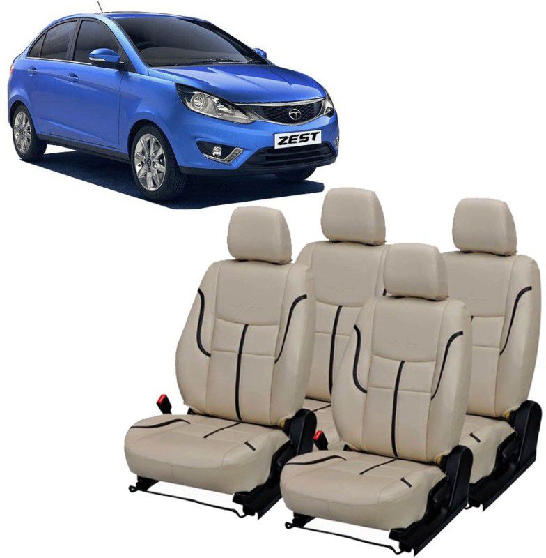 Luxury Premium Leatherette Car Seat Cover For Tata Zest  (Detachable Head Rest, Mono Back Seat, Without Back Seat Arm Rest, 4 Seater, 2 Back Seat Head Rests)