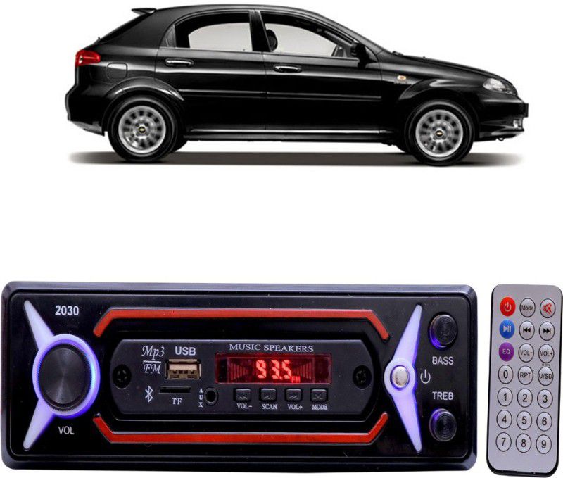 JBRIDERZ JB-2030 Red BLUETOOTH/USB/SD/AUX/FM/MP3 Car Stereo ( Single Din) E-87 Car Stereo  (Single Din)