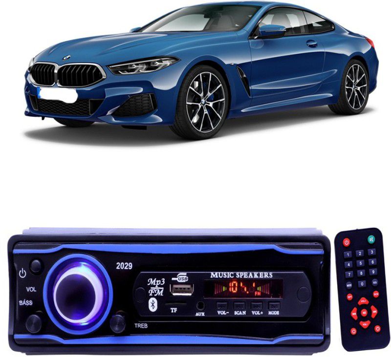 YUNEIK Blue 2029 USB/AUX/SD/BLUETOOTH/FM/MP3 BOOM MASTER STANDARD- Y 49 Car Stereo  (Single Din)