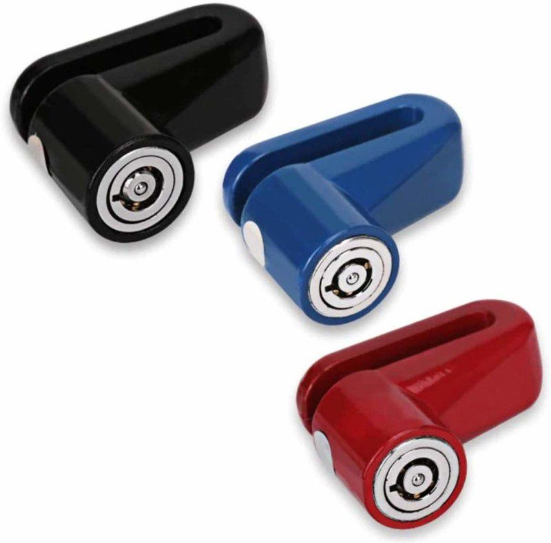 AS TRADERS Motorcycle Disc Brake Lock/Disk Lock Security for Mahindra MOJO XT 300 Motorcycle Disc Brake Lock/Disk Lock Security for Mahindra MOJO XT 300 Disc Lock  (Blue, Black, Red)