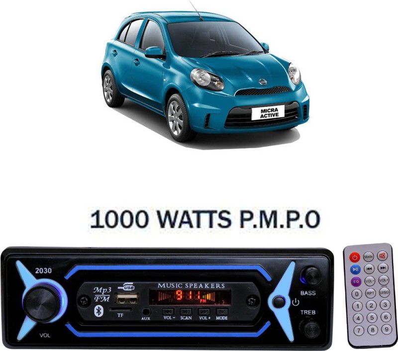 JBRIDERZ P-2030 Blue BLUETOOTH/USB/SD/AUX/FM/MP3 Car Stereo ( Single Din) B-443 Car Stereo  (Single Din)