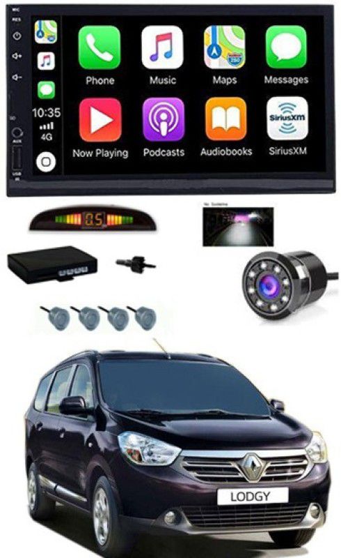 AYW 7 INCH Full Double Din Car Screen Stereo Media Player Audio Video Touch Screen Stereo Full HD with MP3/MP4/MP5/USB/FM Player/WiFi/Bluetooth & Mirror Link with Back Rear Camera & Silver Sensor For Lodgy Car Stereo  (Double Din)