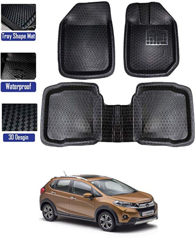 RKPSP PVC Tray Mat For Honda WRV  (Black)