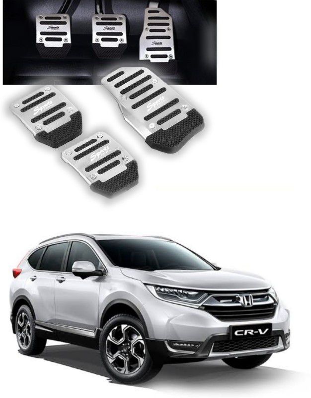 Gadiparts ™ Non-Slip Manual Silver Guj Car Pedal Kit Cover for CR-V Car Pedal