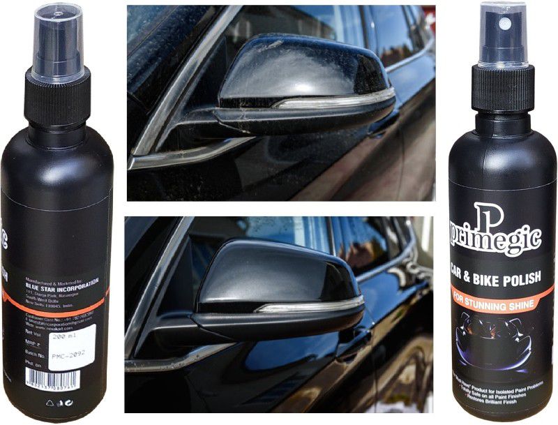PRIMEGIC Liquid Car Polish for Metal Parts, Dashboard, Chrome Accent, Exterior  (400 ml, Pack of 2)