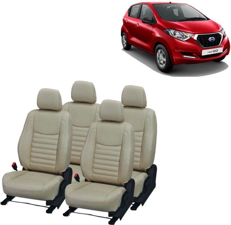 AutoSafe PU Leather Car Seat Cover For Datsun Redi-GO  (Detachable Head Rest, Mono Back Seat, 4 Seater)