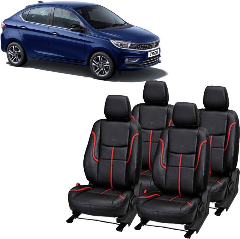 JMDi Leatherette Car Seat Cover For Tata Tigor  (Detachable Head Rest, Mono Back Seat, 4 Seater, 2 Back Seat Head Rests)