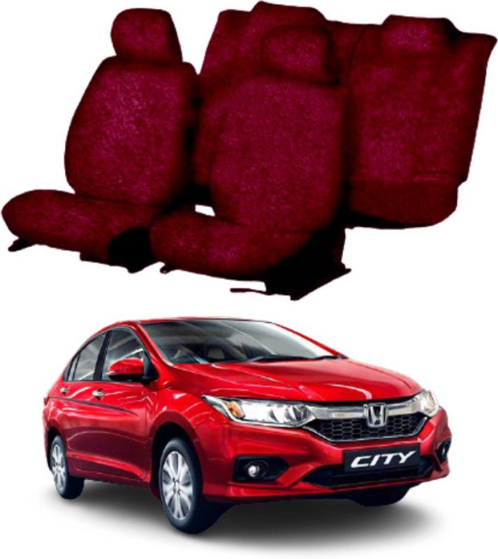 Chiefride Cotton Car Seat Cover For Honda City New ivtech/idtech  (All Detachable Headrest, With Back Seat Arm Rest, 5 Seater, 2 Back Seat Head Rests)