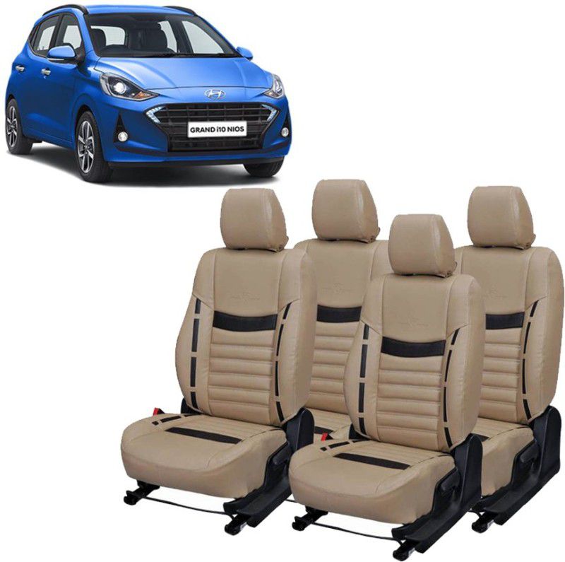 JMDi Leatherette Car Seat Cover For Hyundai Grand i10 NIOS  (Fixed Head Rest, Mono Back Seat, 5 Seater, 2 Back Seat Head Rests)